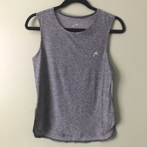 HEAD Activewear Heathered Black Sleeveless Tank M